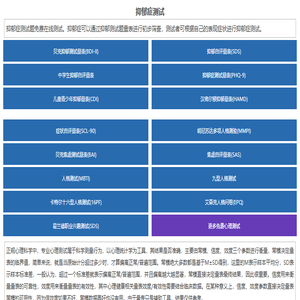 抑郁症测试题