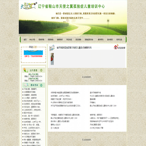 鞍山天使之翼,鞍山自闭症（孤独症）儿童训练机构,辽宁省省级
