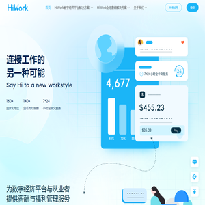 HiWork是一个为全球数字工作者提供工作机会,薪酬服务,福利保障的科技平台