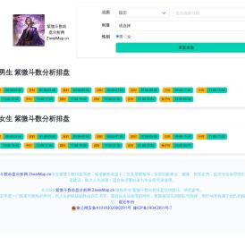 紫微斗数排盘在线免费测算