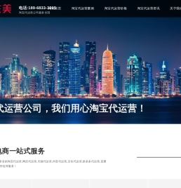 宁波淘宝代运营