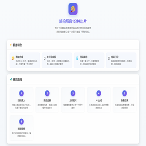 旅拍写真1分钟出片