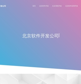 北京软件定制开发