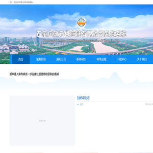 石家庄政元供应链有限公司采购系统