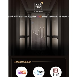 鸿尚电梯装潢定制德国蒂升别墅电梯