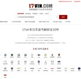 17位车架号查询
